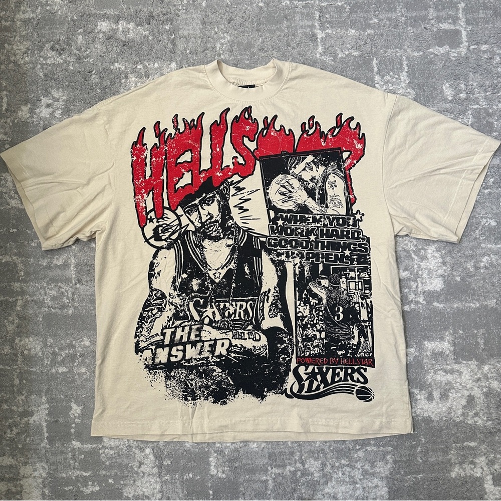 Hellstar Sixers Men's T-Shirt - Cream